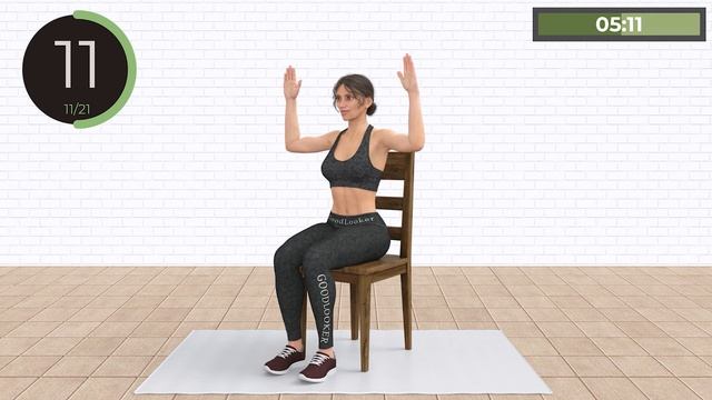 Healthy BACK & KNEES // 20 Chair Exercises For Daily Routine // 10 Min To Relieve Pain