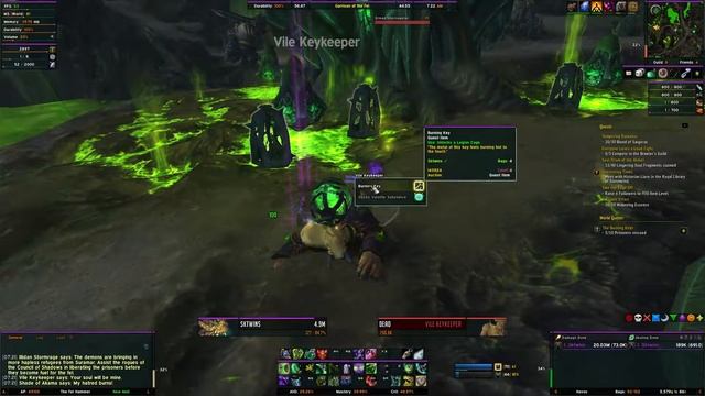 The Burning Keys | Quest | World of Warcraft: Legion | Patch 7.3.2 смотреть онлайн