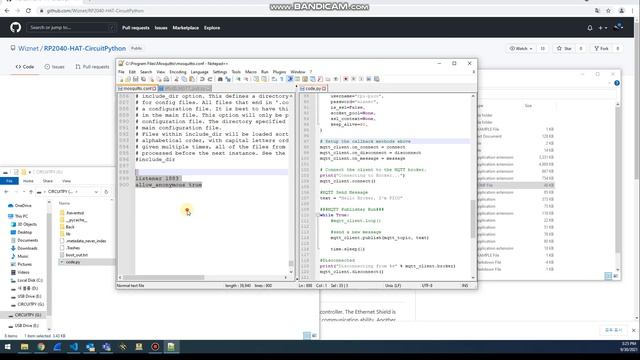 WIZnet Ethernet HAT - CircuitPython MQTT Publish смотреть онлайн