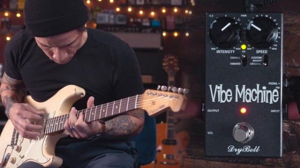 DryBell Vibe Machine V2 - Univibe style pedal - demo by RJ Ronquillo