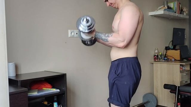 Тренировка рук за 4 минуты | с гантелями дома (день 22) смотреть онлайн