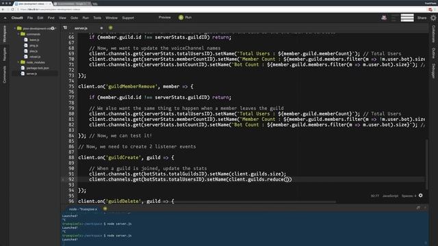 Discord Bot Tutorial: Bot Stats (Channel View) [ep. 4] смотреть онлайн