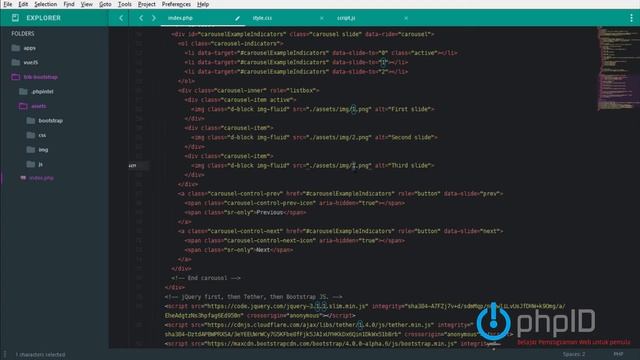 Belajar Bootstrap 4 - Membuat Carousel смотреть онлайн