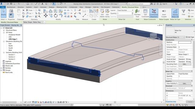 Autodesk Revit Structure 2018 Improved Varying Rebar Distribution смотреть онлайн