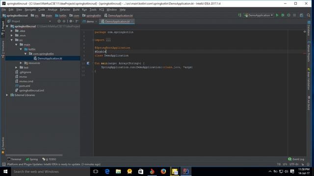 1 Creating Spring Boot wtih Kotlin Language Project смотреть онлайн