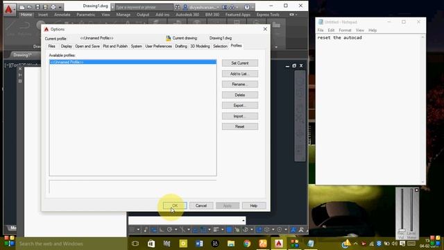autocad reset tool смотреть онлайн