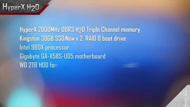 HyperX H20 Demo w/ Intel 980X, Gigabyte GA-X58A-UD5 смотреть онлайн