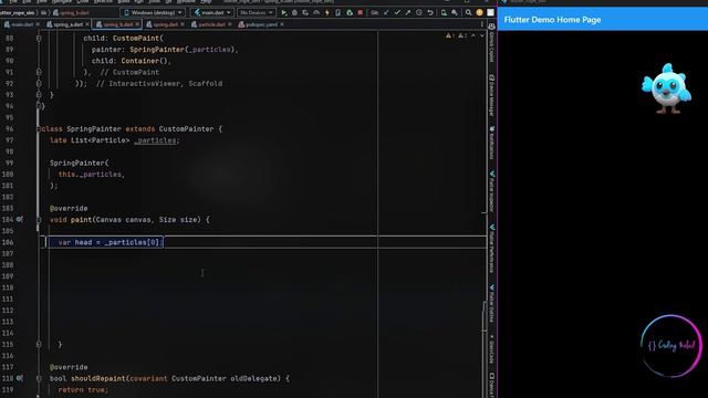 Flutter rope physics simulation tutorial: Part 2 смотреть онлайн