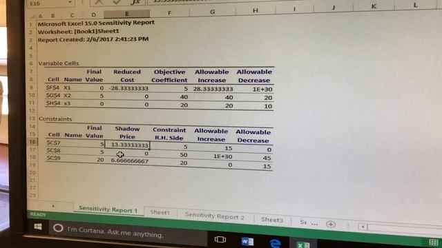 Interpreting Sensitivity Analysis on Excel Solver смотреть онлайн