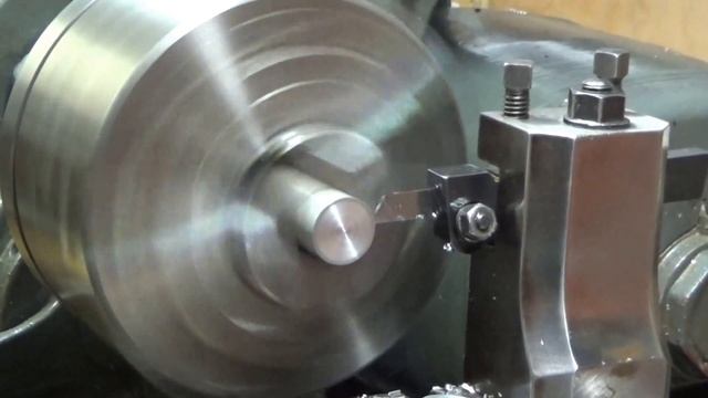 Myford ML7 Parting Off Aluminium With Rear Toolpost & HSS Tool смотреть онлайн