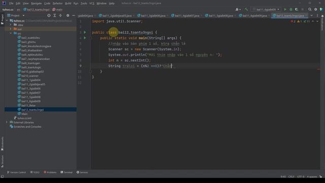 12. Toán tử 3 ngôi java - bài tập java 10 - seri tự học java 2023 cho người mới bắt đầu смотреть онлайн
