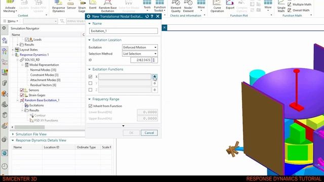 How to perform a Random Base Excitation simulation using Simcenter 3D Response Dynamics смотреть онлайн