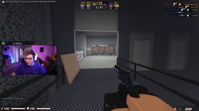 ВПЕРВЫЕ ЗАШЕЛ В ROBLOX CS:GO смотреть онлайн