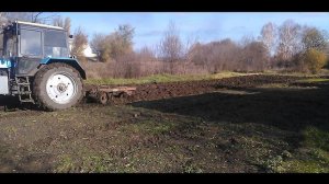 Вспашка огорода трактором МТЗ-82.1 /ПОСЛЕ ДОЖДЕЙ\