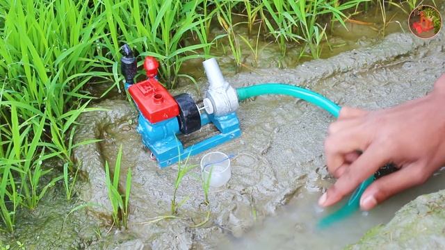 Mini diesel engine water pump | water pump | diy tractor | @keepvilla | Mr Minitopics смотреть онлайн