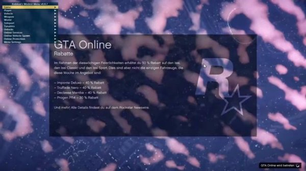 How to use a GTA 5 Online Mod Menu | Kiddions moddest menu (SAFE)