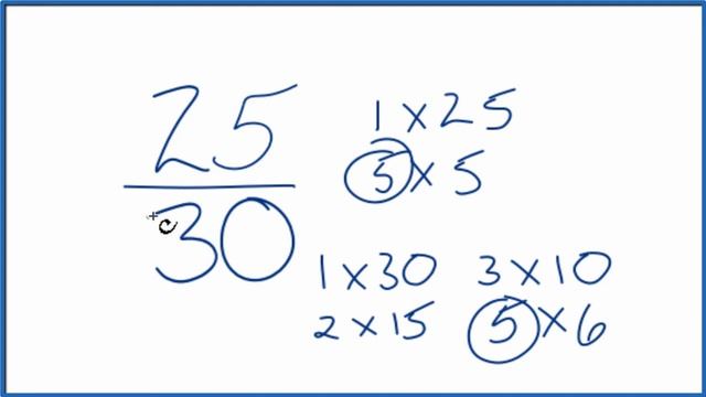 How to Simplify the Fraction 25/30 смотреть онлайн