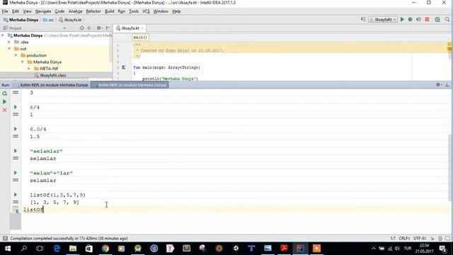 006. Kotlin'i İnteraktif Kullanma смотреть онлайн