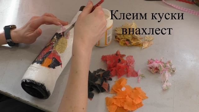 Декупаж бутылки декупаж на стекле мастер класс для начинающих декопатч смотреть онлайн