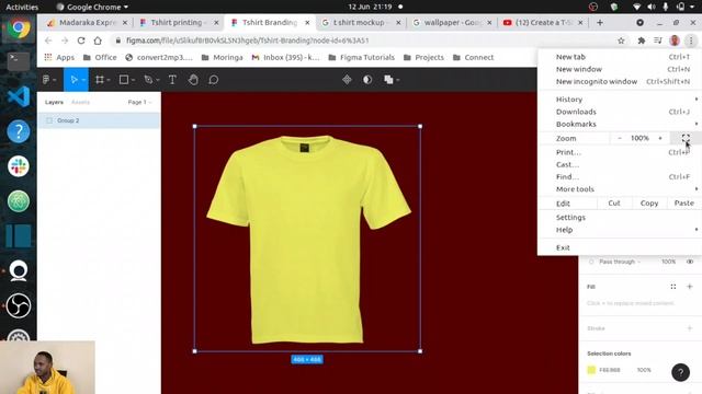 Brand your Tshirt on Figma to your desired design смотреть онлайн
