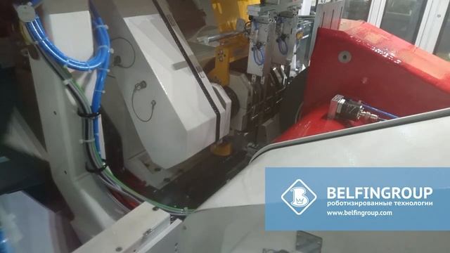 Робот для загрузки станка и адаптивной выгрузки изделий смотреть онлайн