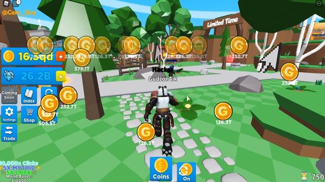 ?НЕ РЕАЛЬНАЯ ПРОКАЧКА БЛАГОДАРЯ БУСТАМ В СИМУЛЯТОРЕ КЛИКА МОНЕТ РОБЛОКС. COIN CLICKING SIMULATOR? смотреть онлайн