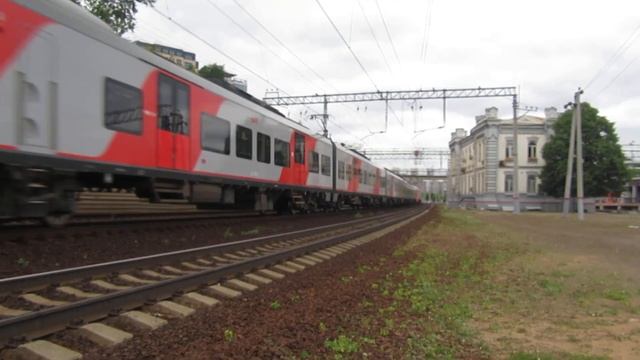 ЭС1-033/015 Ласточка№727Г Нижний Новгород-Москва перегон Кусково-Москва Курская 24.05.2019 смотреть онлайн