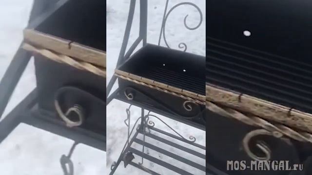 Кованый мангал с крышей Московский ? на зимней даче смотреть онлайн