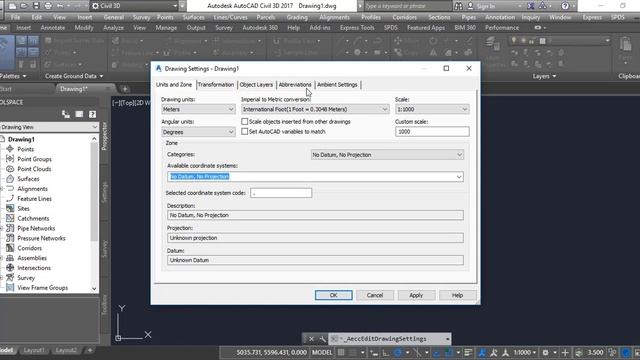 How to Set Coordinate System-Zone & Units in Civil 3D|AutoCAD Civil 3D in Hindi and Urdu|Part 06 смотреть онлайн