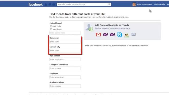 How to search Facebook friends by area смотреть онлайн