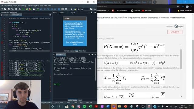 Method of Moments for Binomial Random Variable смотреть онлайн