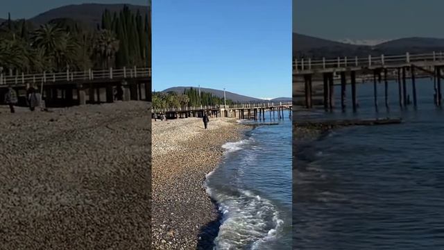 Наконец-то я этого дождался. Ясное небо, спокойное Черное море. Тепло в декабре. Новый Афон Абхазия смотреть онлайн