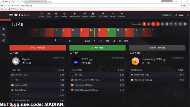 Gambling On BETS.gg with a RANDOM NUMBER CHOOSER смотреть онлайн