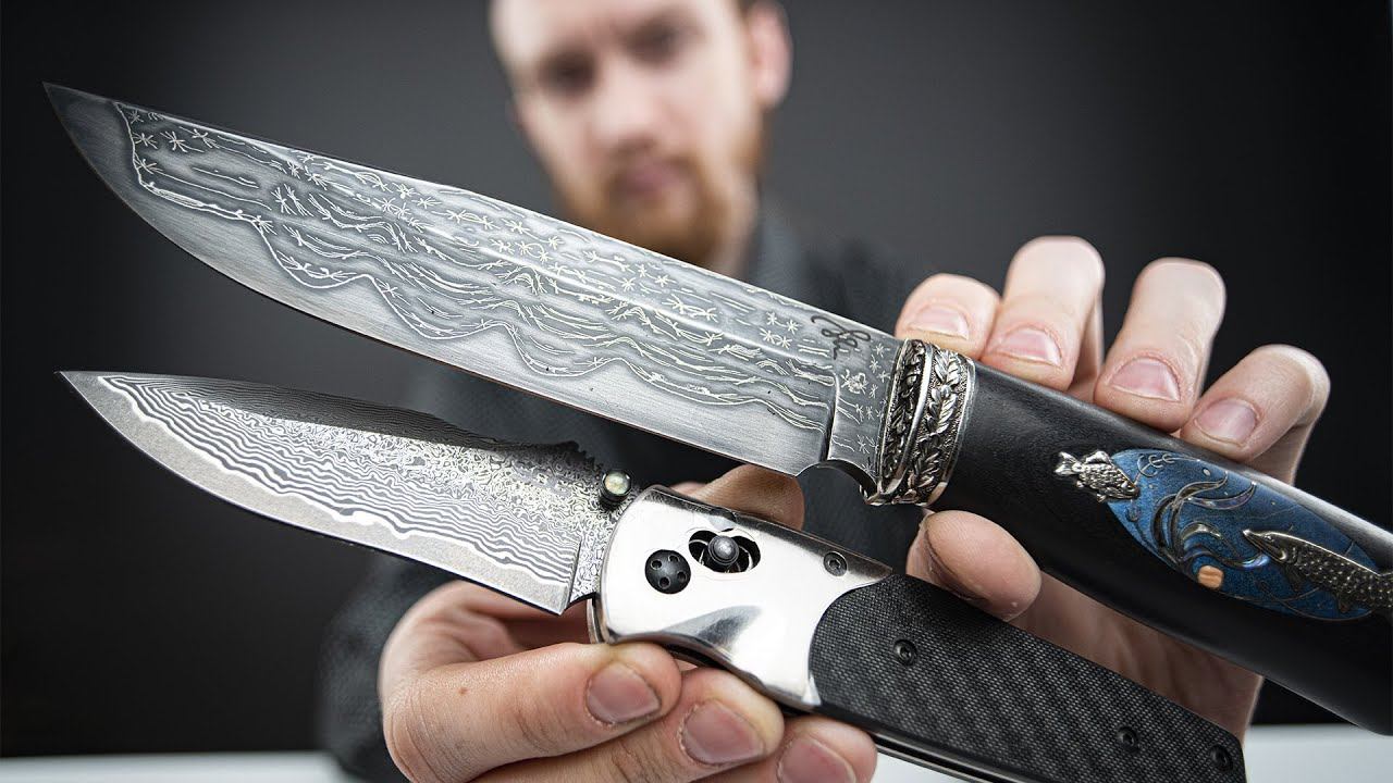 НОЖИ ИЗ ДАМАССКОЙ СТАЛИ - Как сделать нож из дамаска? смотреть онлайн