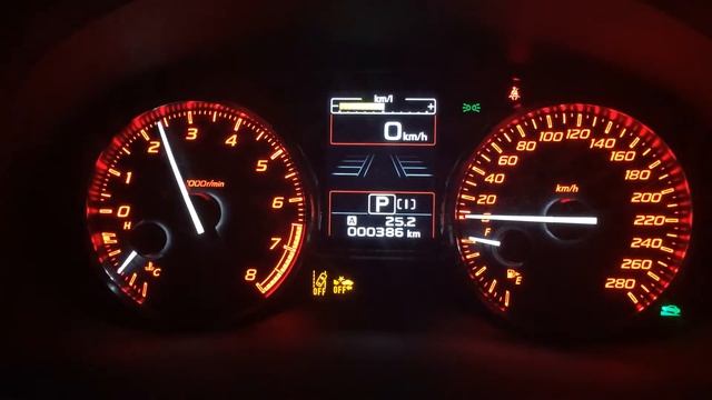 SUBARU WRX S4のエンジン始動シーン смотреть онлайн