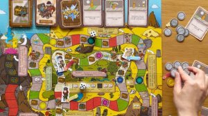 Семейная настольная игра "Большая бродилка": правила + партия на троих (8-99 лет)