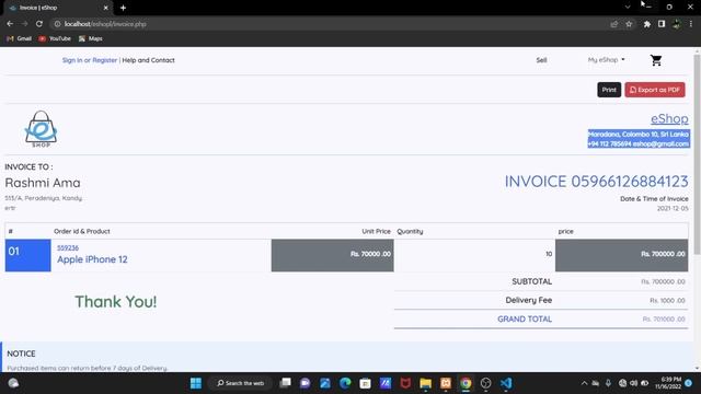 eShop Web Project Java Institute(episode32) #HTML #CSS #JavaScript #PHP #MySQL смотреть онлайн