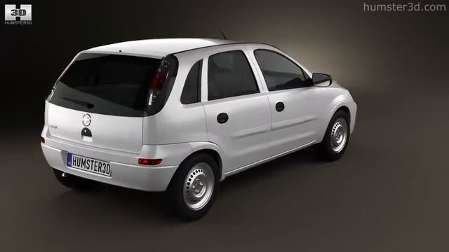 Chevrolet Corsa 5-door hatchback 2012 by 3D model store Humster3D.com смотреть онлайн