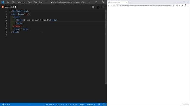 04 - Page structure with HTML - 013 Document-level annotations in HTML смотреть онлайн