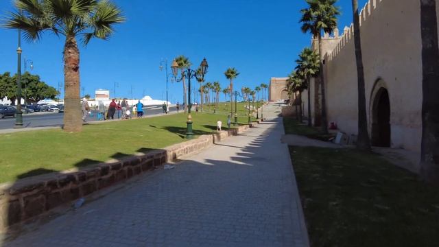 Morocco’s Beautiful Capital City. Rabat's Medina (marketplace). - 4K Lovely Morning!