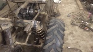 Муравей, адаптация колес от квадроцикла.