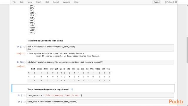 Pandas for Predictive Analysis using scikit-learn : Making Your Bag of Words Ready | packtpub.com смотреть онлайн