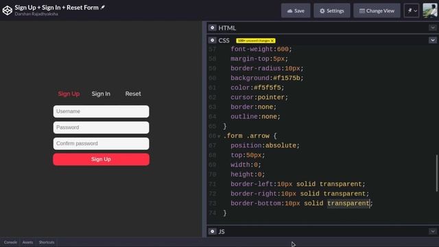 How to Create Animated Signup + Login + Reset Password Form using HTML, CSS & JavaScript смотреть онлайн