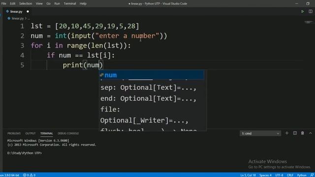 Python Program Of Linear Search In Hindi | Python Programs For Beginners смотреть онлайн