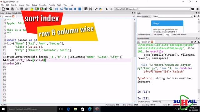 #Learn Python || Functions used in DataFrame || Pandas DataFrame Session:2|| Hindi || смотреть онлайн
