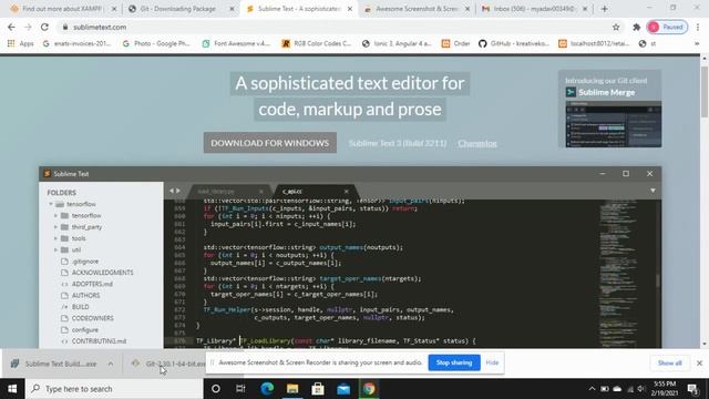 How to download Xampp, Download & install GIT Bash and Sublime Text Editor смотреть онлайн