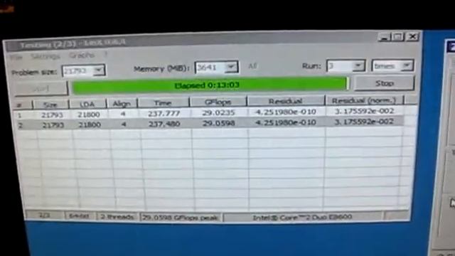 Test stability - MSI P45D3 Platinum - LinX LINPACK смотреть онлайн