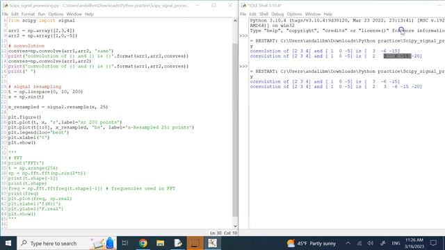 Basic Signal Processing Using Numpy and Scipy (Convolution, Resampling, FFT) смотреть онлайн