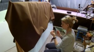 Изголовье с каретной стяжкой в мягкой раме / Headboard in a soft frame diamond tufted pattern.