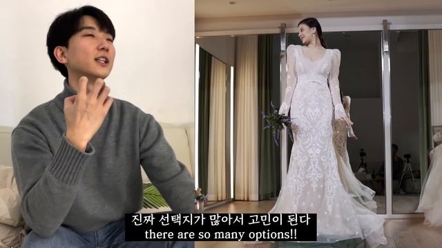 I WORE THE WEDDING DRESS!!! (Reacting on my fiancé's wedding dress) смотреть онлайн